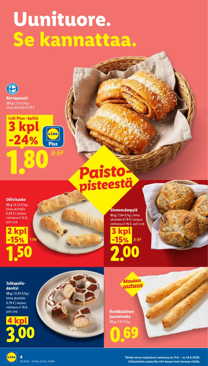 Lidl Koko Suomen Tarjoukset to 11.6. – ti 16.6. sivu 4