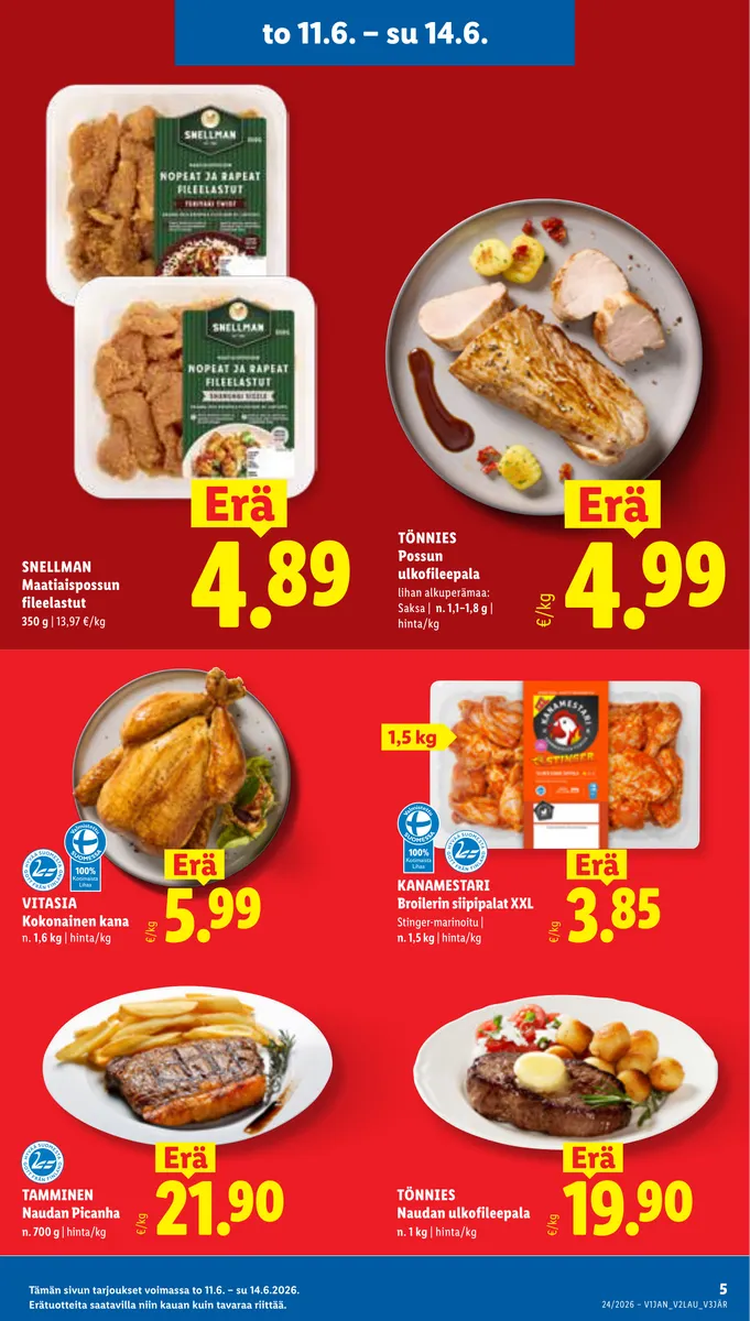 Lidl Koko Suomen Tarjoukset to 11.6. – ti 16.6. sivu 5