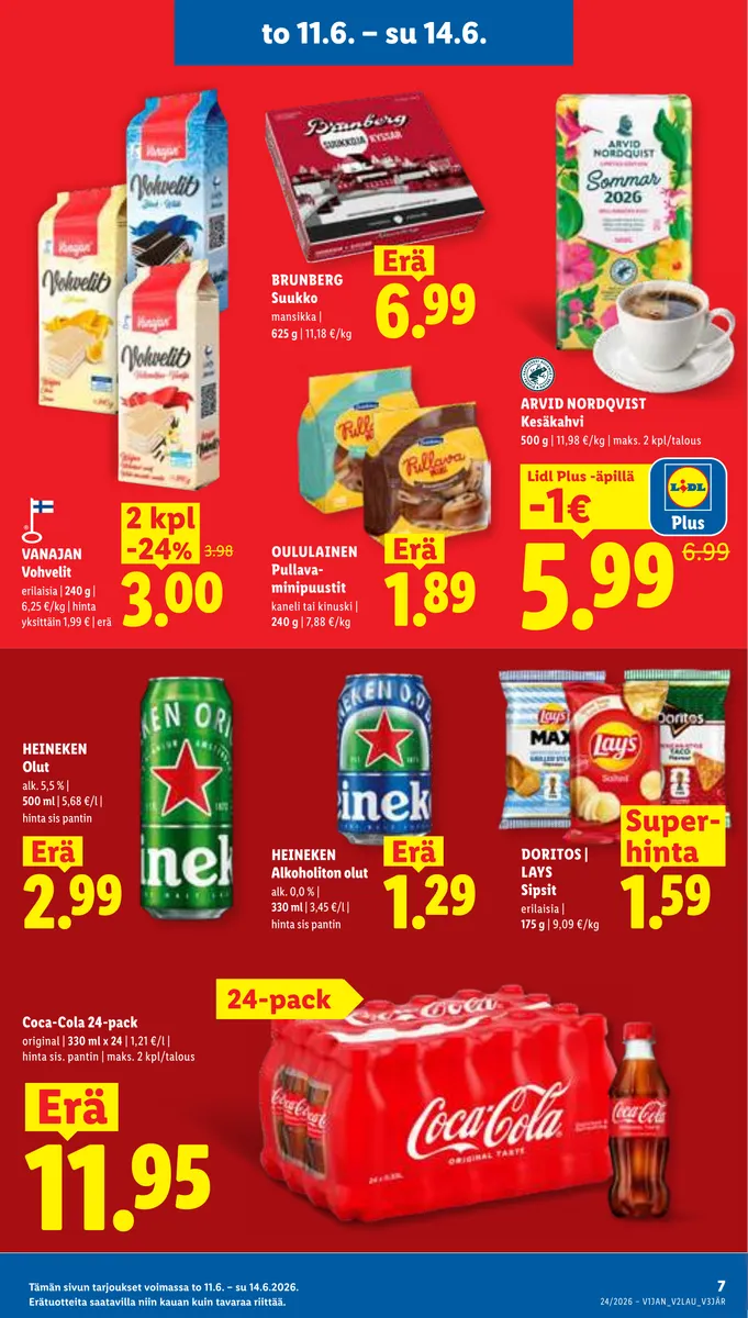 Lidl Koko Suomen Tarjoukset to 11.6. – ti 16.6. sivu 7