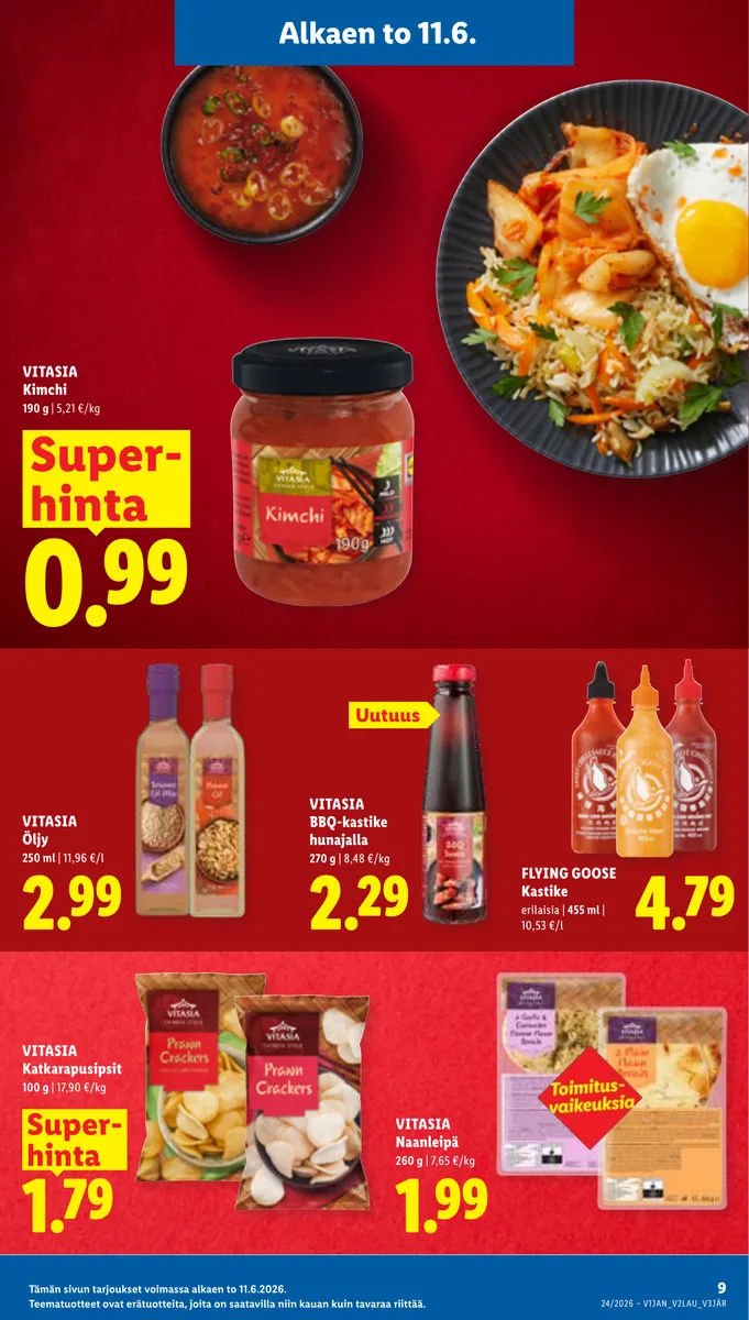 Lidl Koko Suomen Tarjoukset to 11.6. – ti 16.6. sivu 9