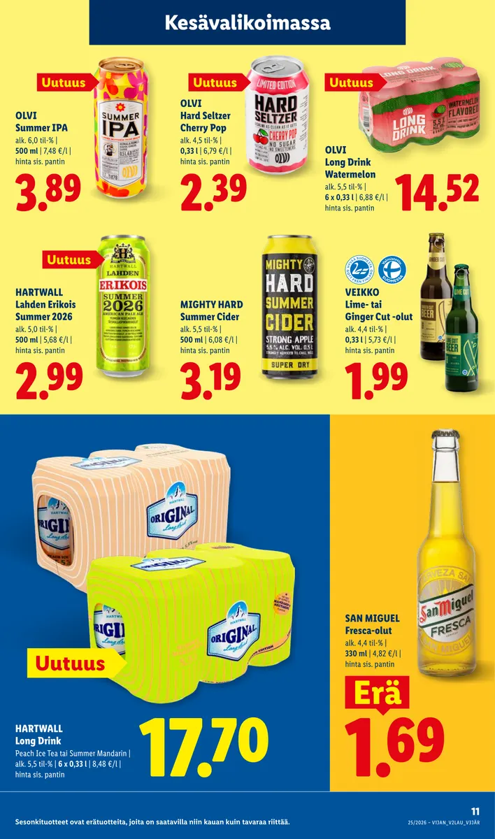 Lidl Koko Suomen Tarjoukset ke 17.6. – ke 24.6. sivu 11