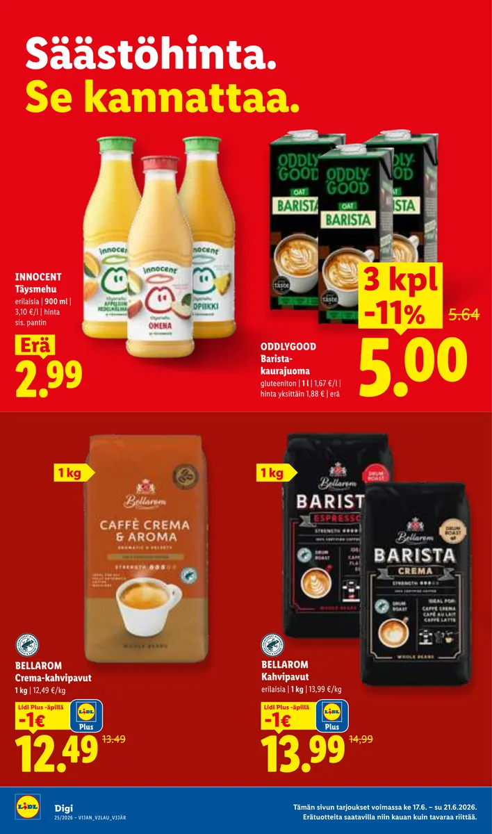 Lidl Koko Suomen Tarjoukset ke 17.6. – ke 24.6. sivu 13