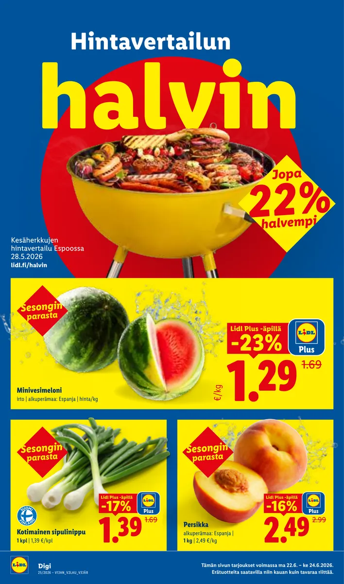 Lidl Koko Suomen Tarjoukset ke 17.6. – ke 24.6. sivu 16