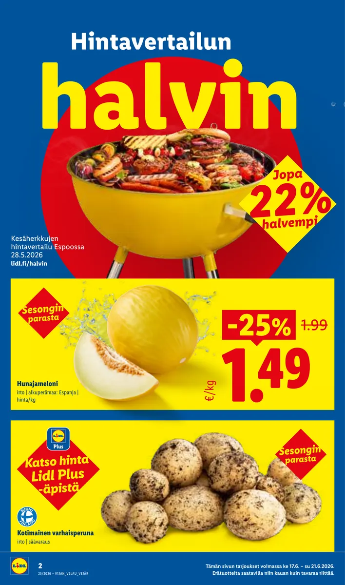 Lidl Koko Suomen Tarjoukset ke 17.6. – ke 24.6. sivu 2