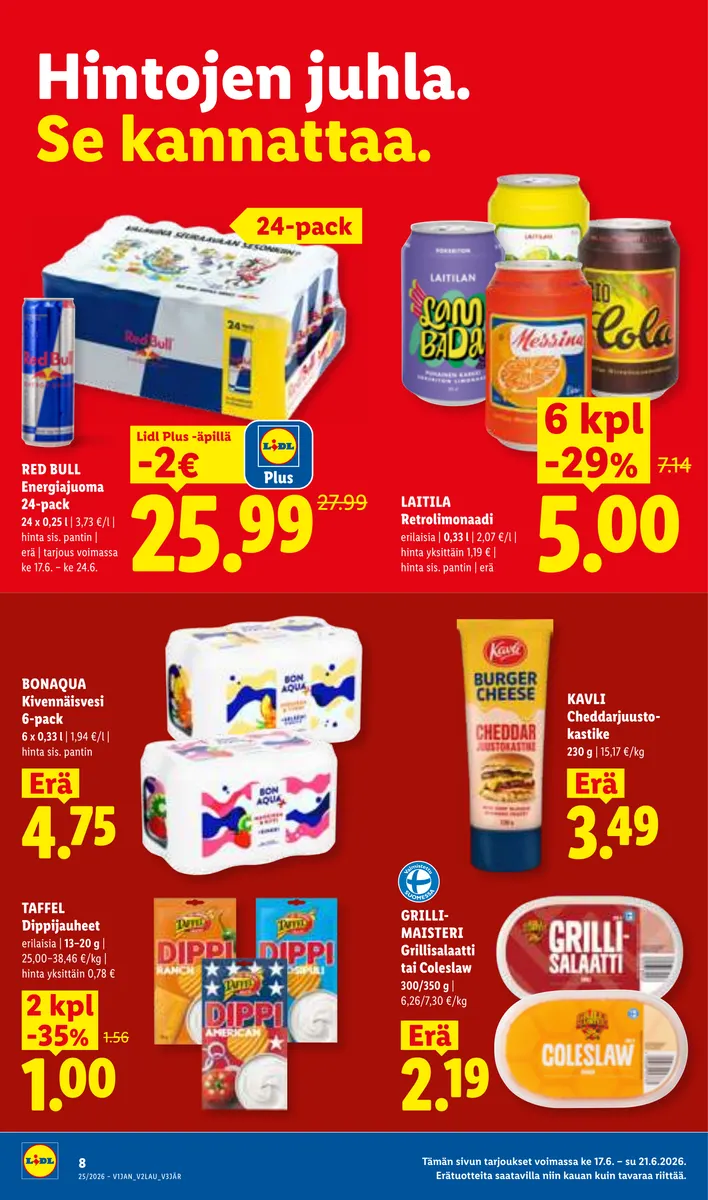 Lidl Koko Suomen Tarjoukset ke 17.6. – ke 24.6. sivu 8