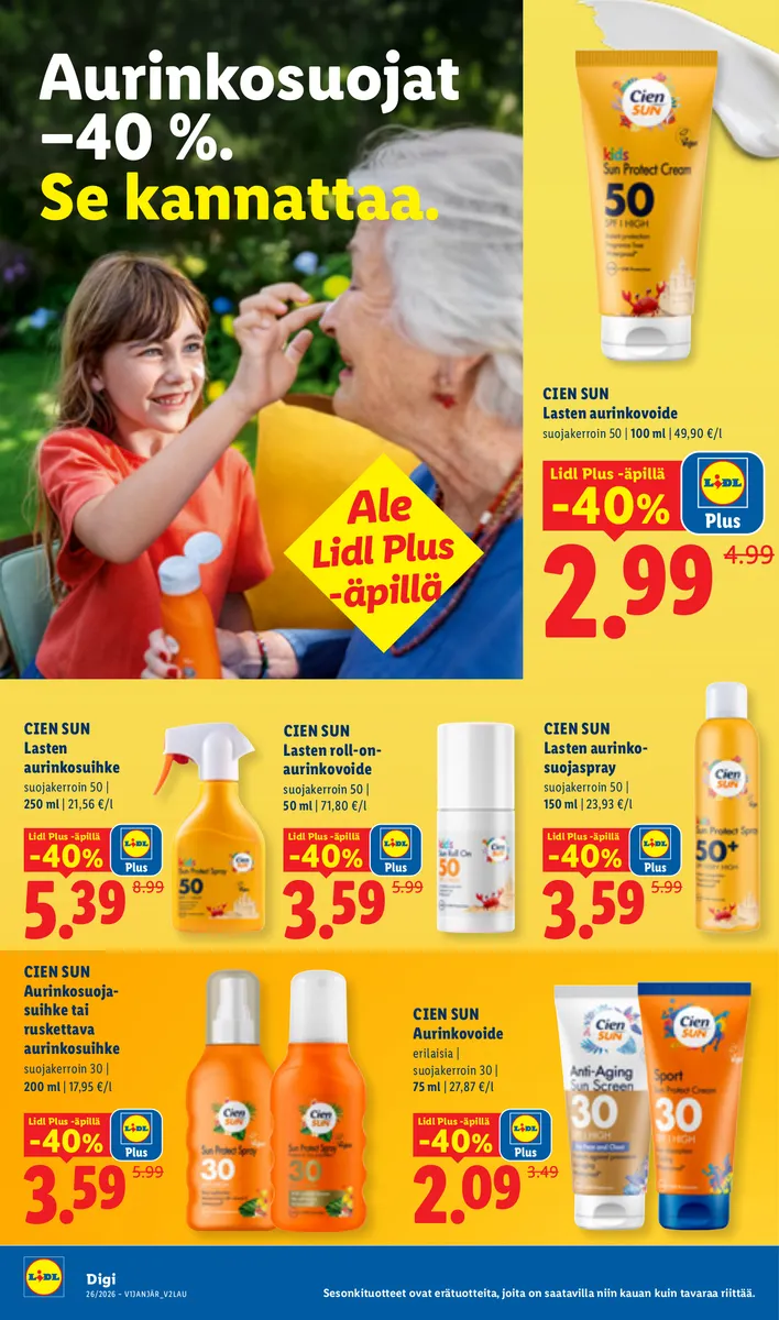 Lidl Koko Suomen Tarjoukset to 25.6. – ke 1.7. sivu 14