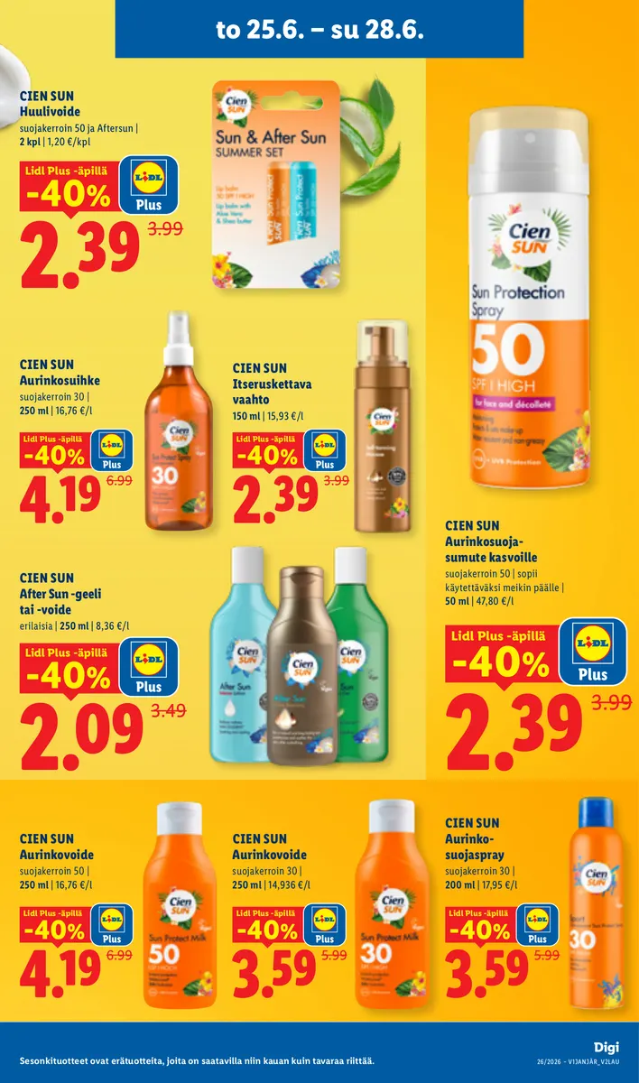 Lidl Koko Suomen Tarjoukset to 25.6. – ke 1.7. sivu 15