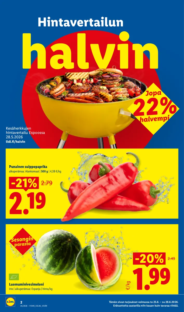 Lidl Koko Suomen Tarjoukset to 25.6. – ke 1.7. sivu 2
