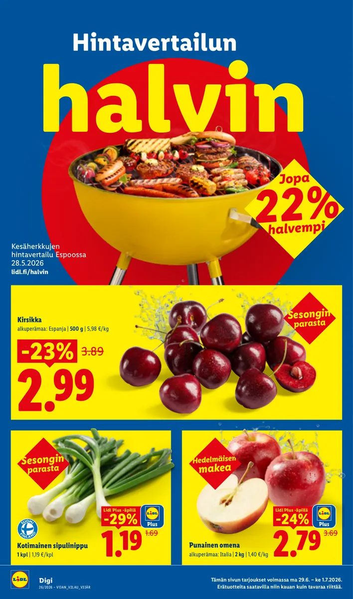 Lidl Koko Suomen Tarjoukset to 25.6. – ke 1.7. sivu 24