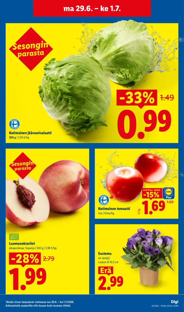 Lidl Koko Suomen Tarjoukset to 25.6. – ke 1.7. sivu 25