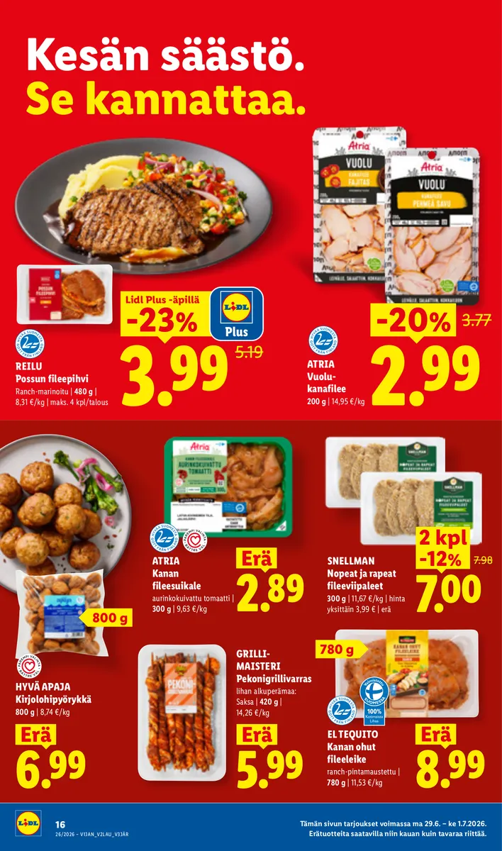 Lidl Koko Suomen Tarjoukset to 25.6. – ke 1.7. sivu 26