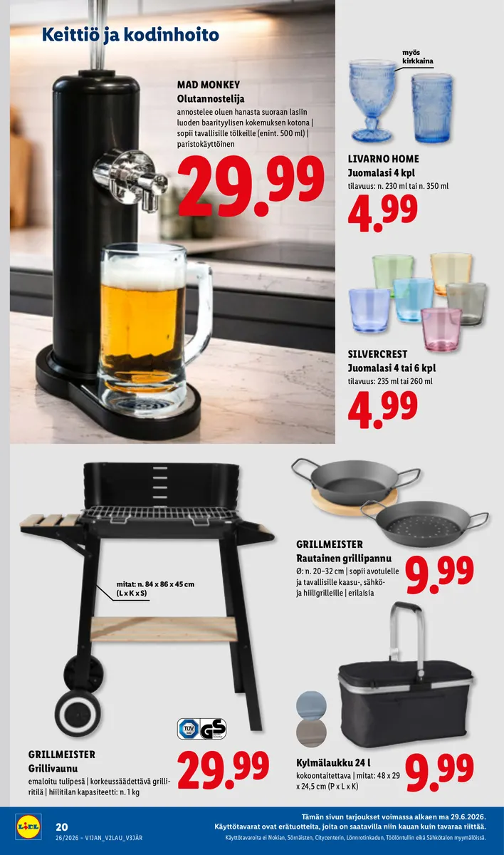 Lidl Koko Suomen Tarjoukset to 25.6. – ke 1.7. sivu 30