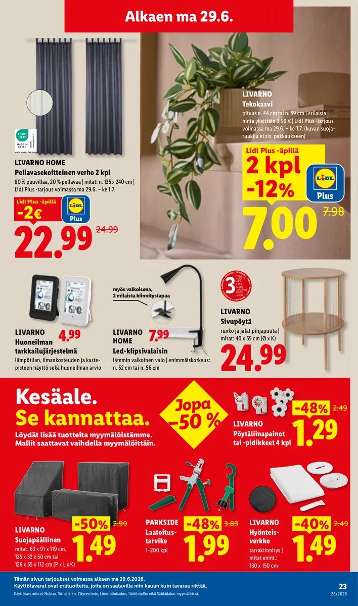 Lidl Koko Suomen Tarjoukset to 25.6. – ke 1.7. sivu 33