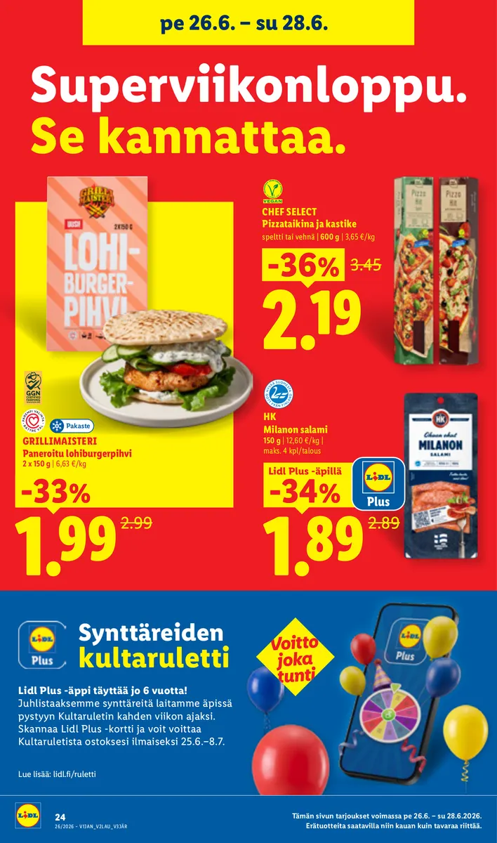 Lidl Koko Suomen Tarjoukset to 25.6. – ke 1.7. sivu 34