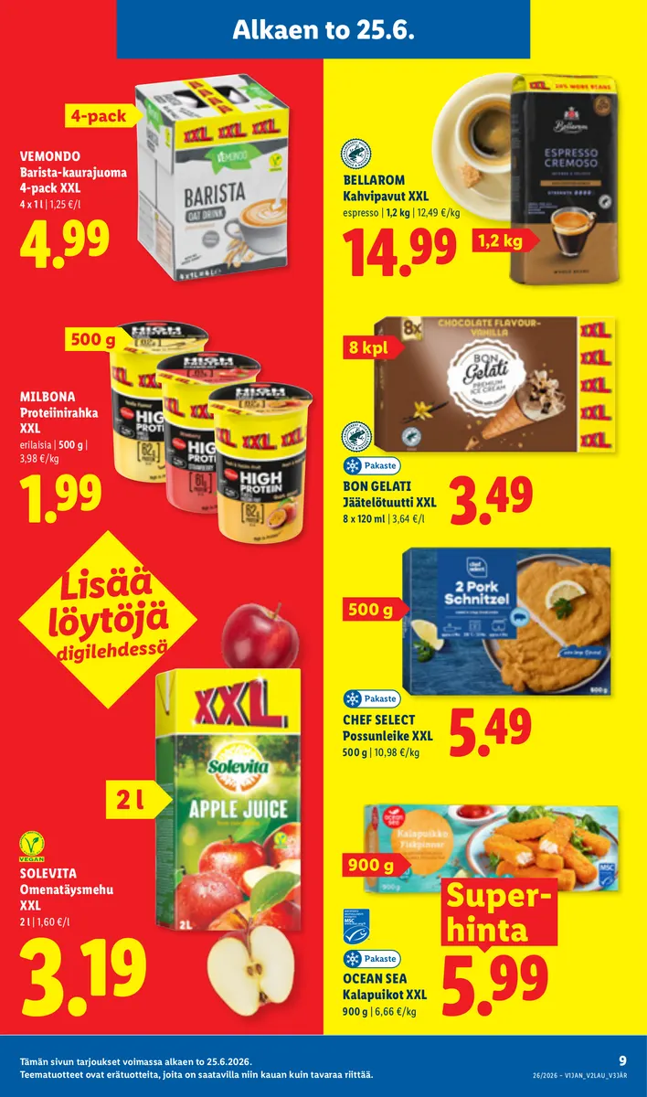 Lidl Koko Suomen Tarjoukset to 25.6. – ke 1.7. sivu 9