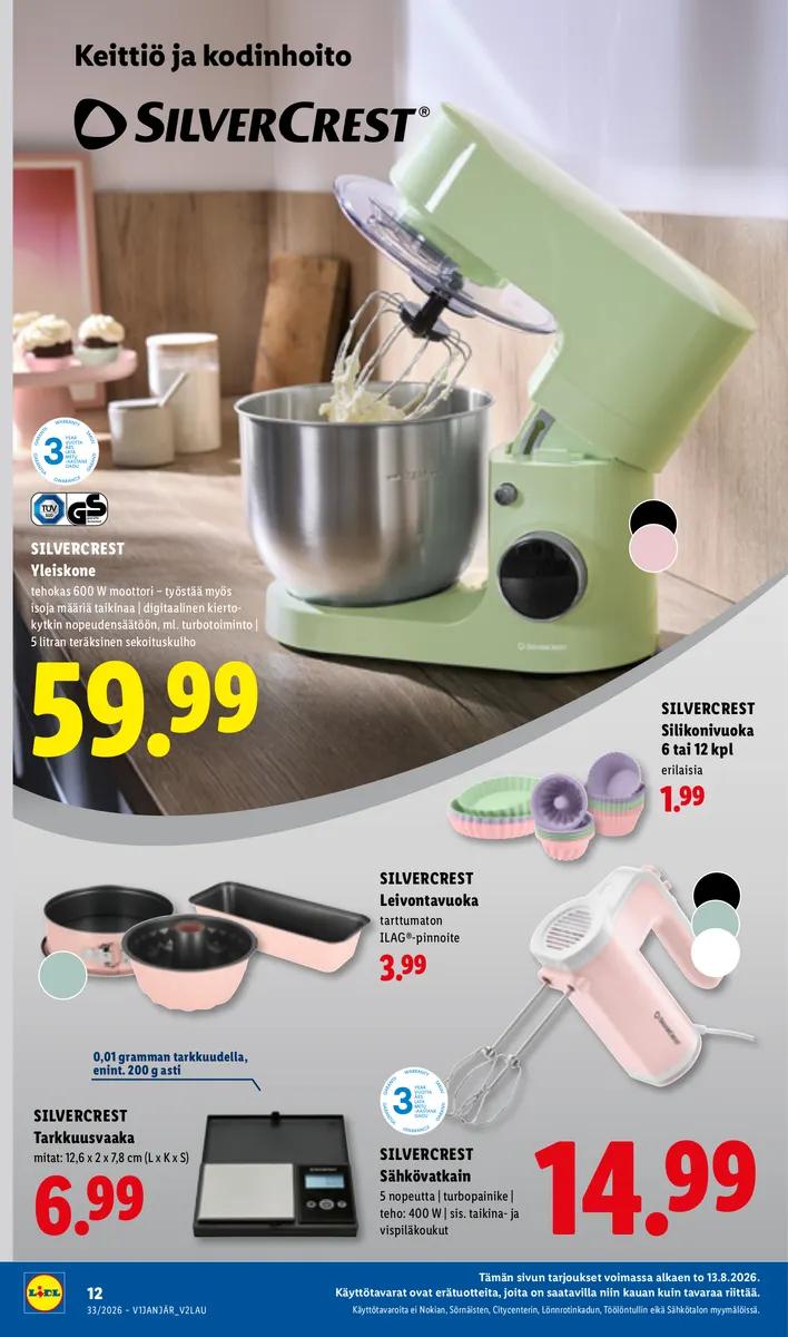 Lidl Koko Suomen Tarjoukset to 13.8. – su 16.8. sivu 16