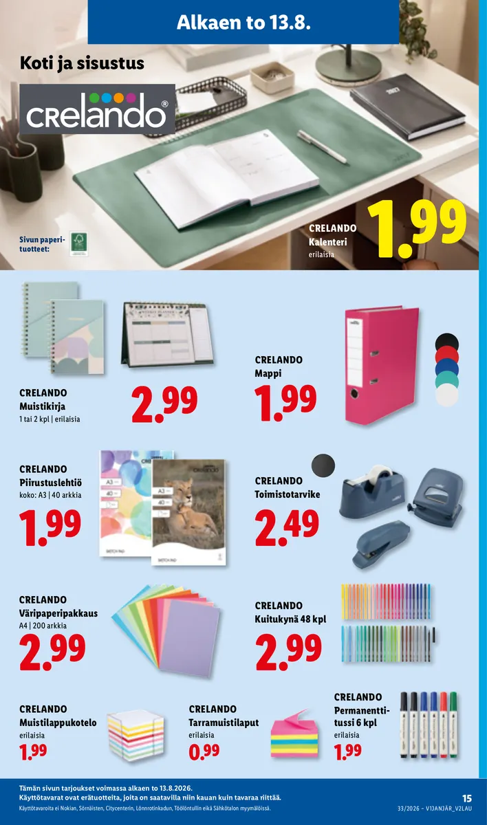 Lidl Koko Suomen Tarjoukset to 13.8. – su 16.8. sivu 19
