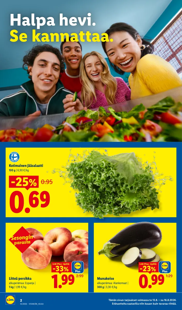 Lidl Koko Suomen Tarjoukset to 13.8. – su 16.8. sivu 2
