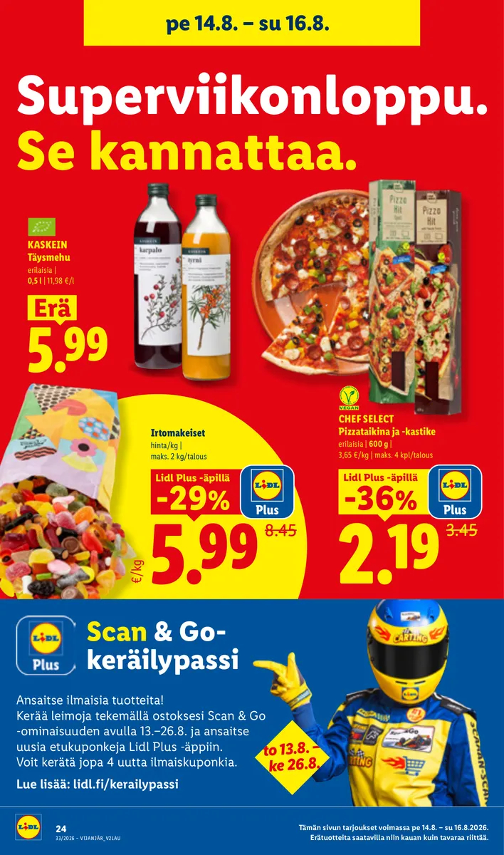 Lidl Koko Suomen Tarjoukset to 13.8. – su 16.8. sivu 22