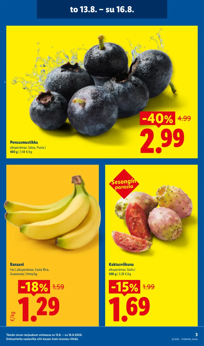 Lidl Koko Suomen Tarjoukset to 13.8. – su 16.8. sivu 3