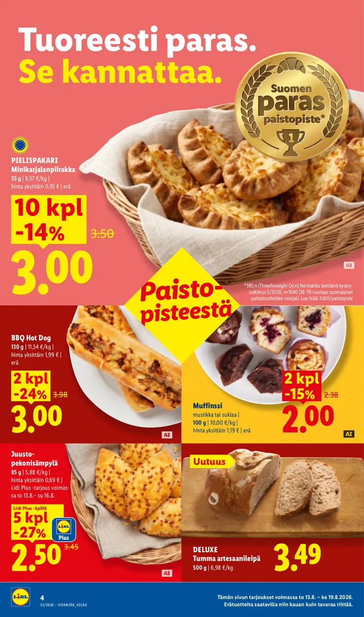 Lidl Koko Suomen Tarjoukset to 13.8. – su 16.8. sivu 4