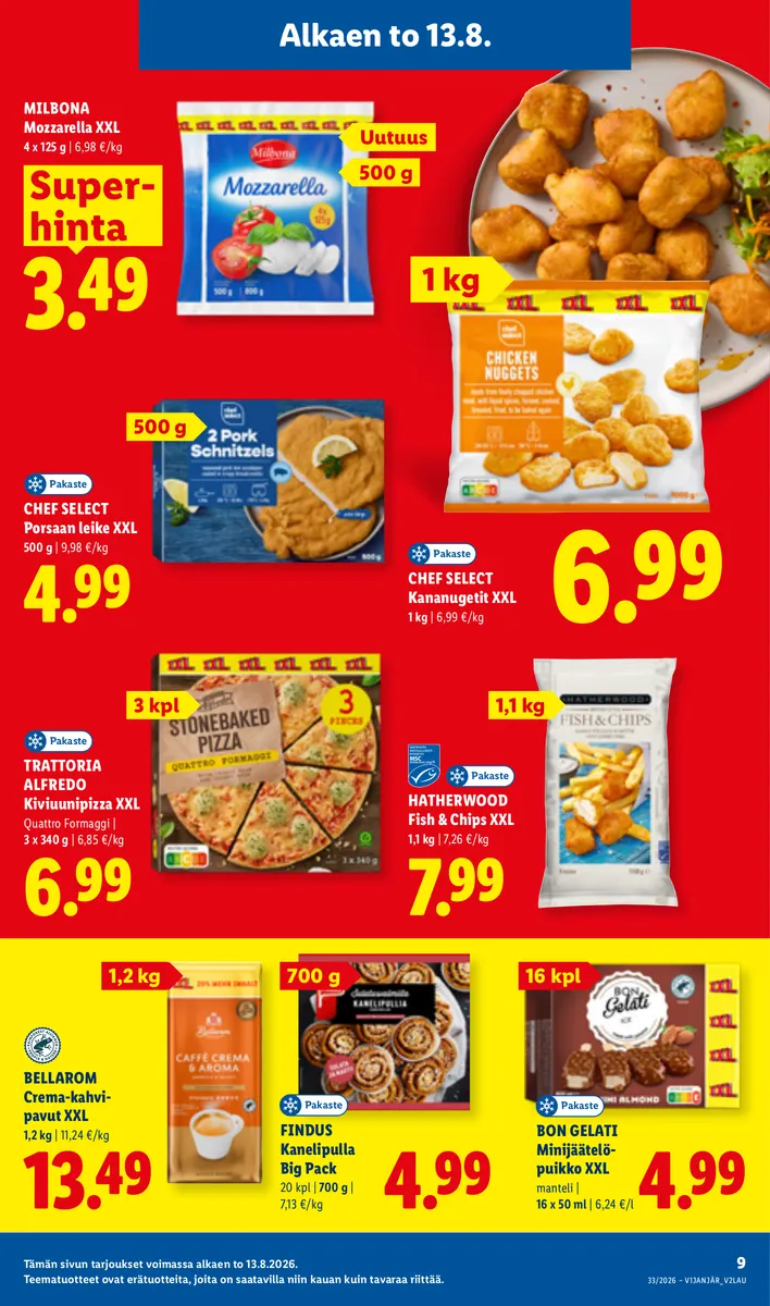 Lidl Koko Suomen Tarjoukset to 13.8. – su 16.8. sivu 9
