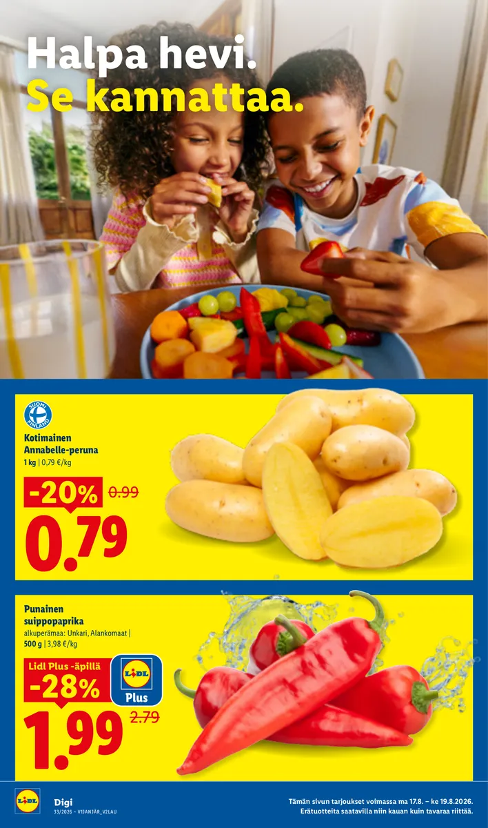 Lidl Koko Suomen Tarjoukset ma 17.8. – ke 19.8. sivu 2