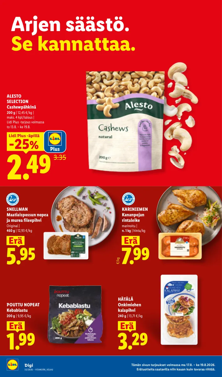 Lidl Koko Suomen Tarjoukset ma 17.8. – ke 19.8. sivu 4