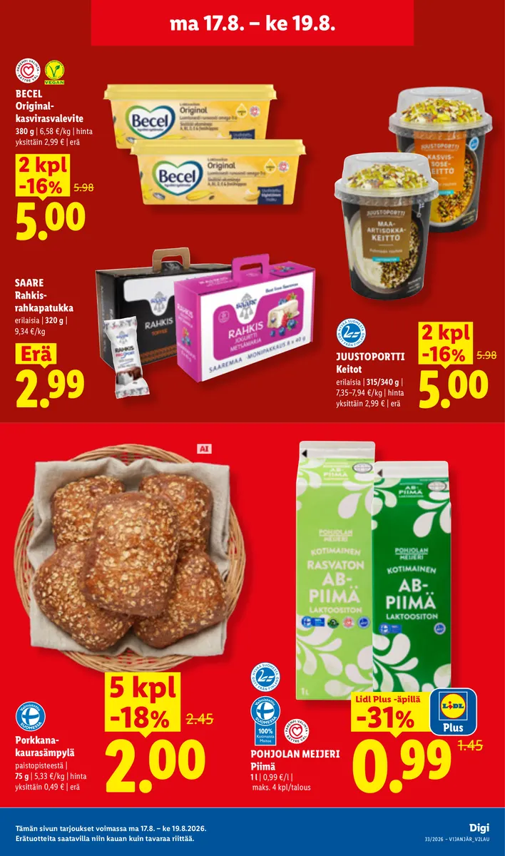 Lidl Koko Suomen Tarjoukset ma 17.8. – ke 19.8. sivu 5