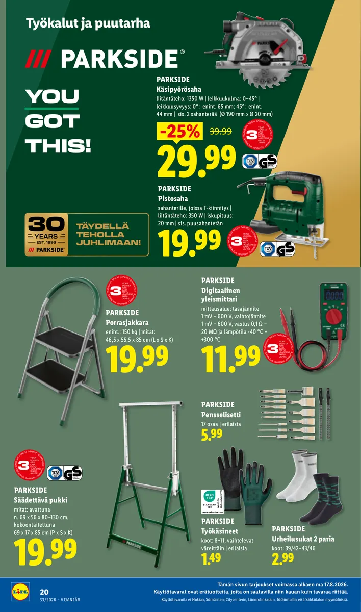 Lidl Koko Suomen Tarjoukset ma 17.8. – ke 19.8. sivu 8