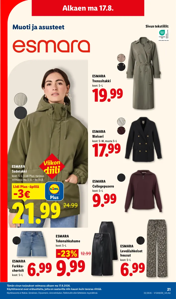 Lidl Koko Suomen Tarjoukset ma 17.8. – ke 19.8. sivu 9