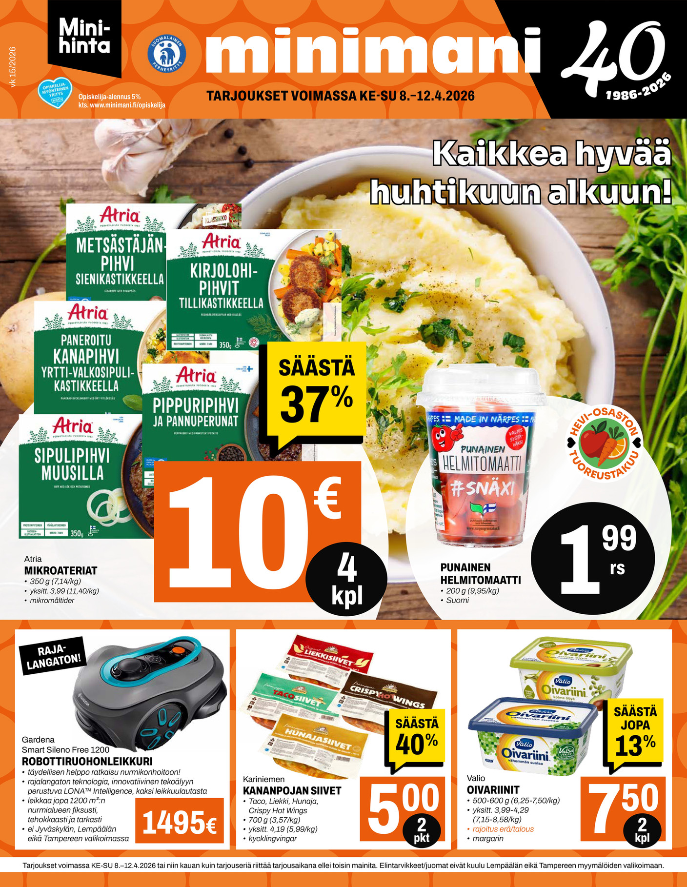 Minimani Minimani tarjouslehti vk 15