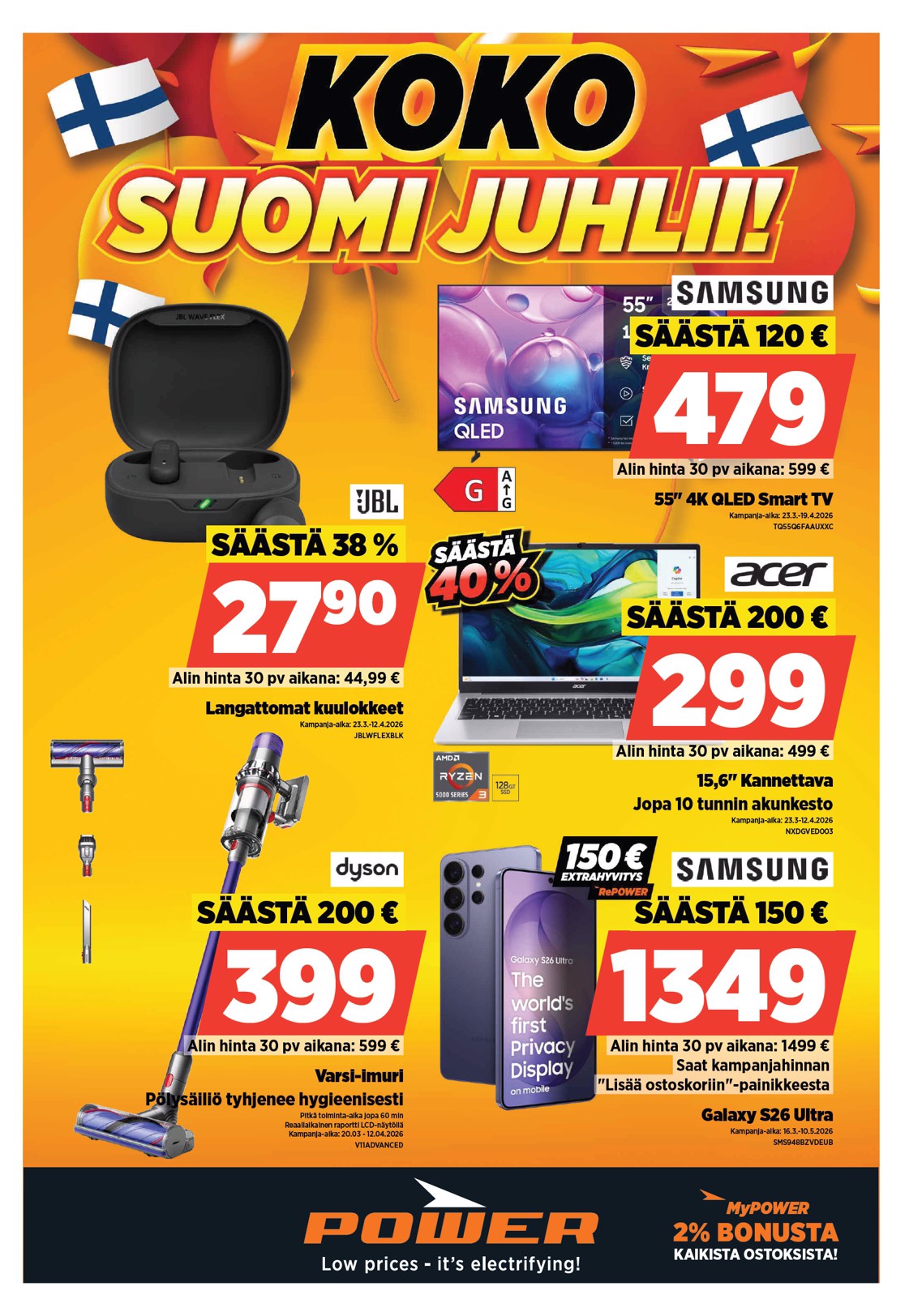 Power Power viikon mainoslehti