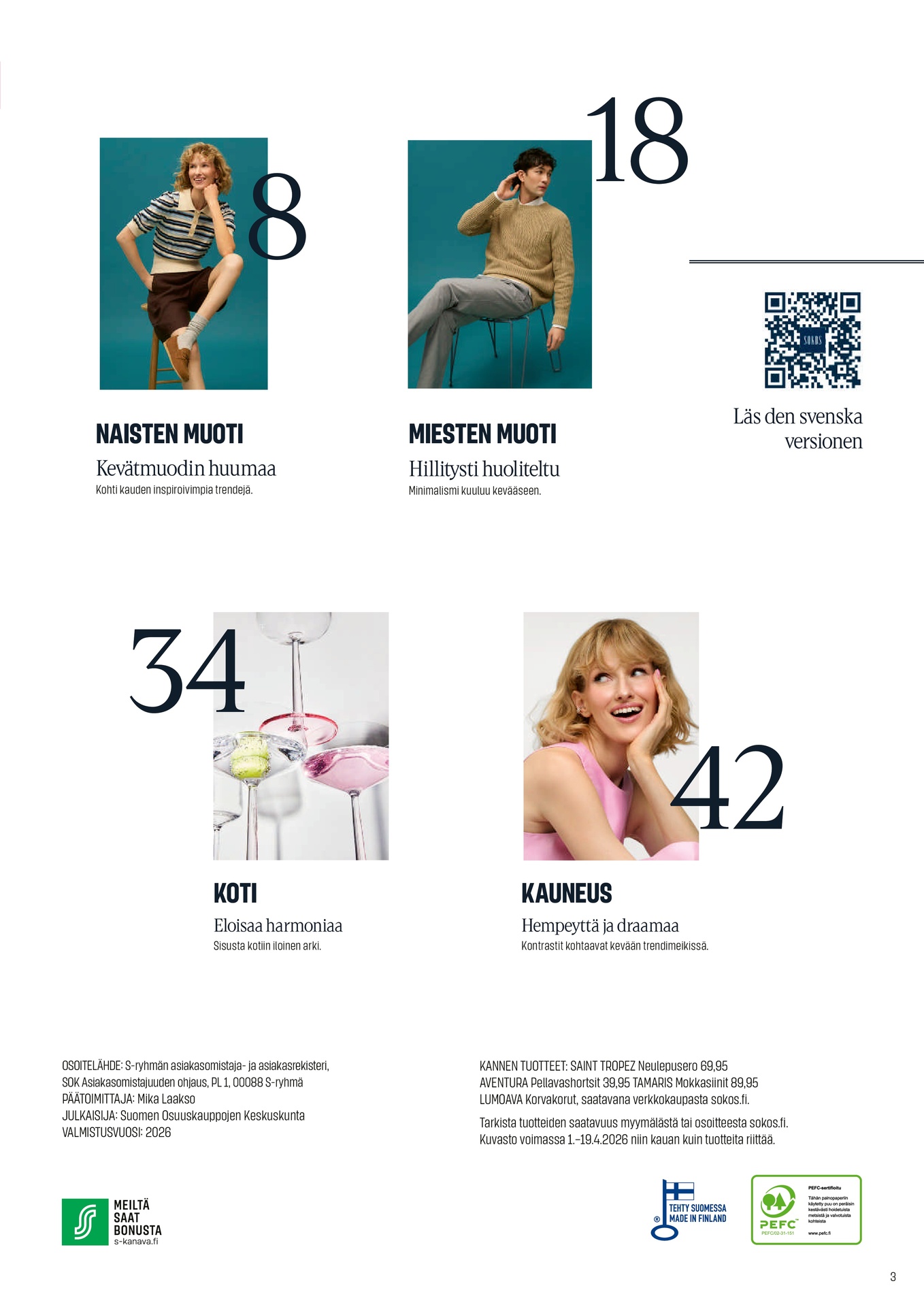Sokos Sokos Emotion kuvasto huhtikuu 2026 sivu 3