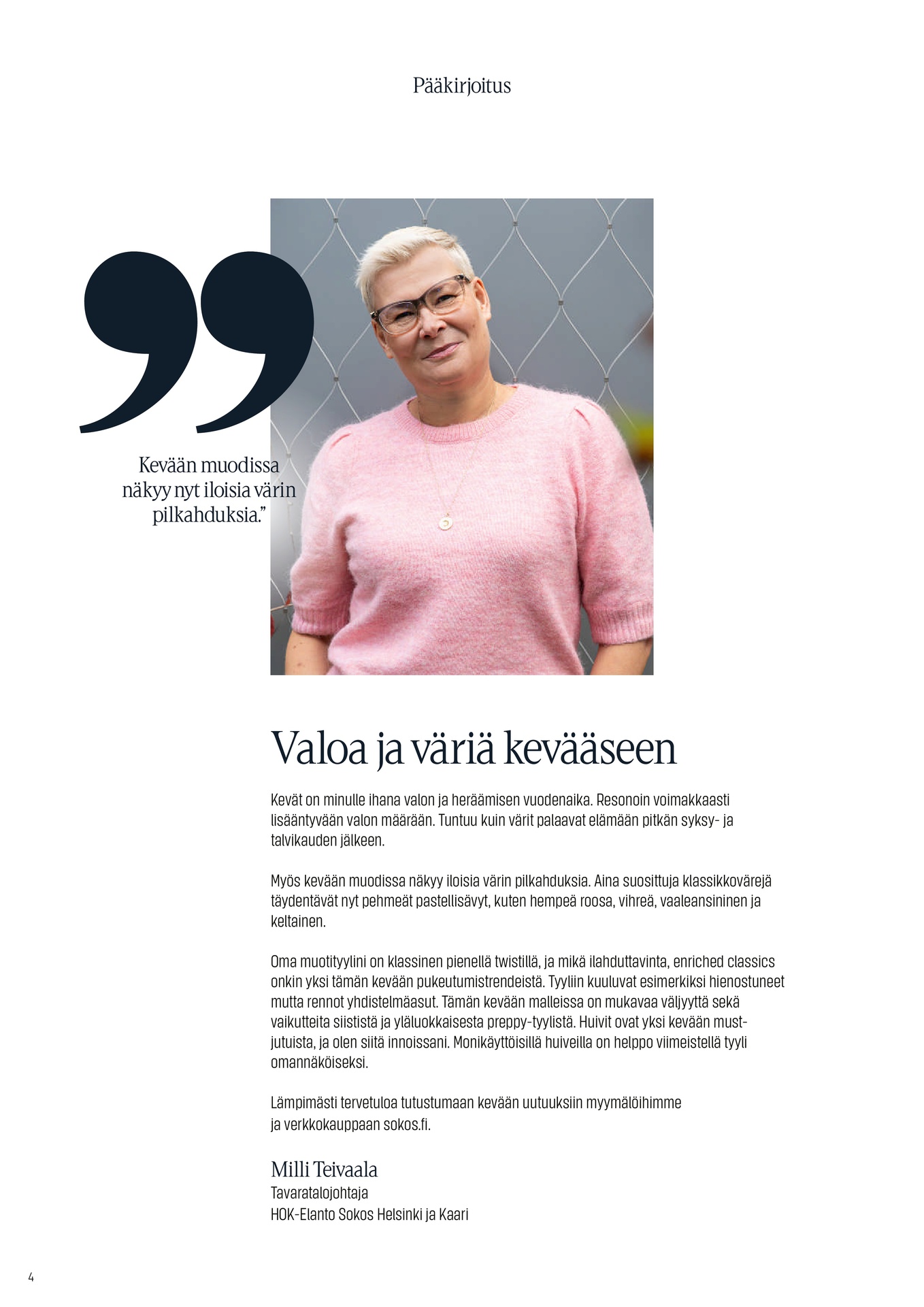 Sokos Sokos Emotion kuvasto huhtikuu 2026 sivu 4