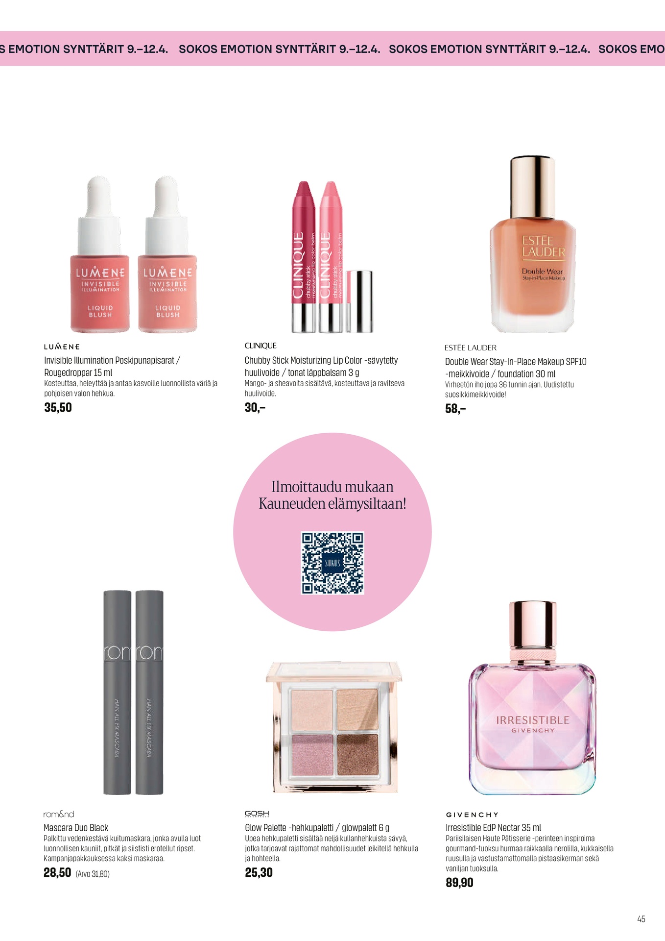 Sokos Sokos Emotion kuvasto huhtikuu 2026 sivu 45