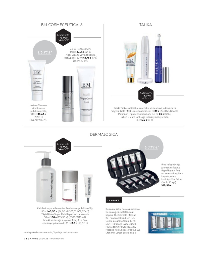Stockmann Beauty Magazine Spring 2019 sivu 32