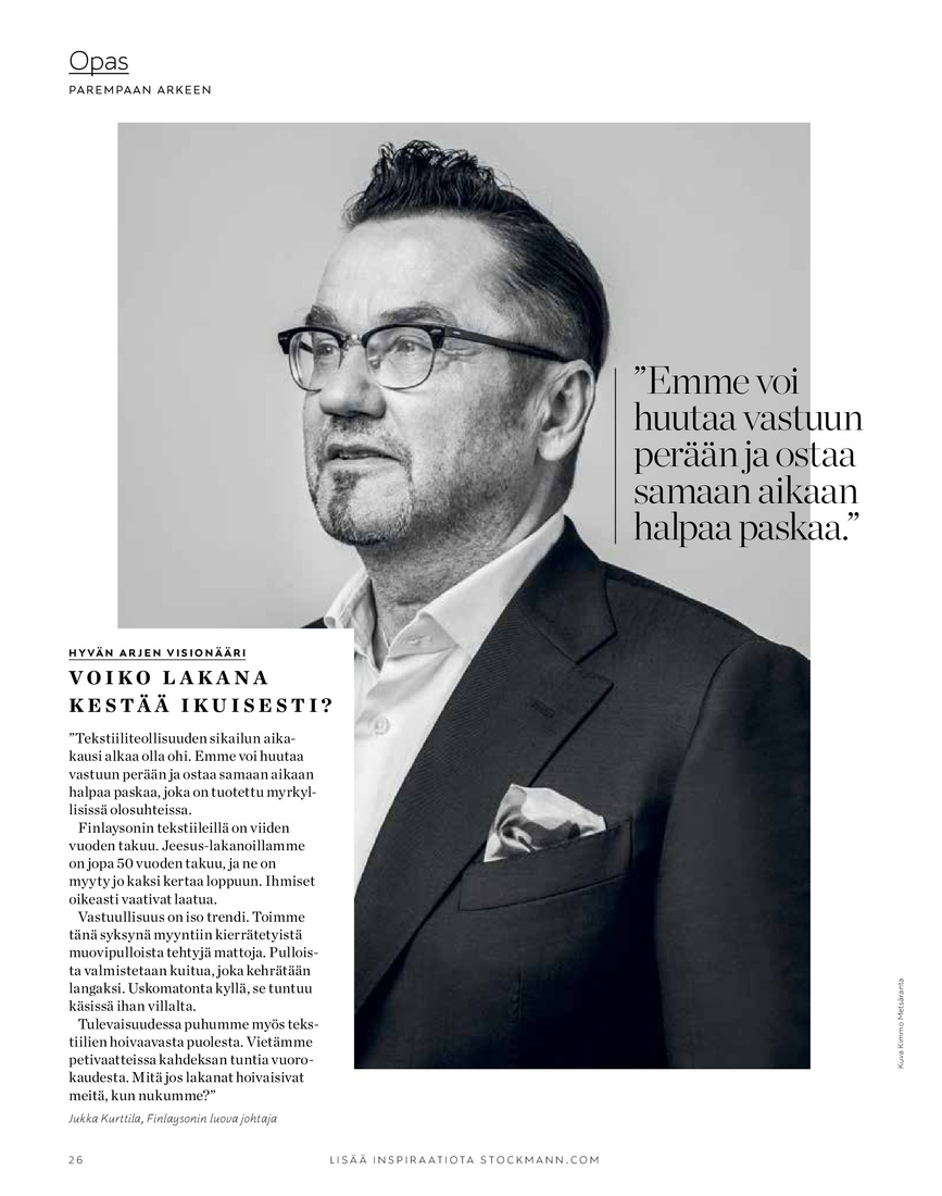 Stockmann Stockmann Magazine Syyskuu 2018 sivu 26