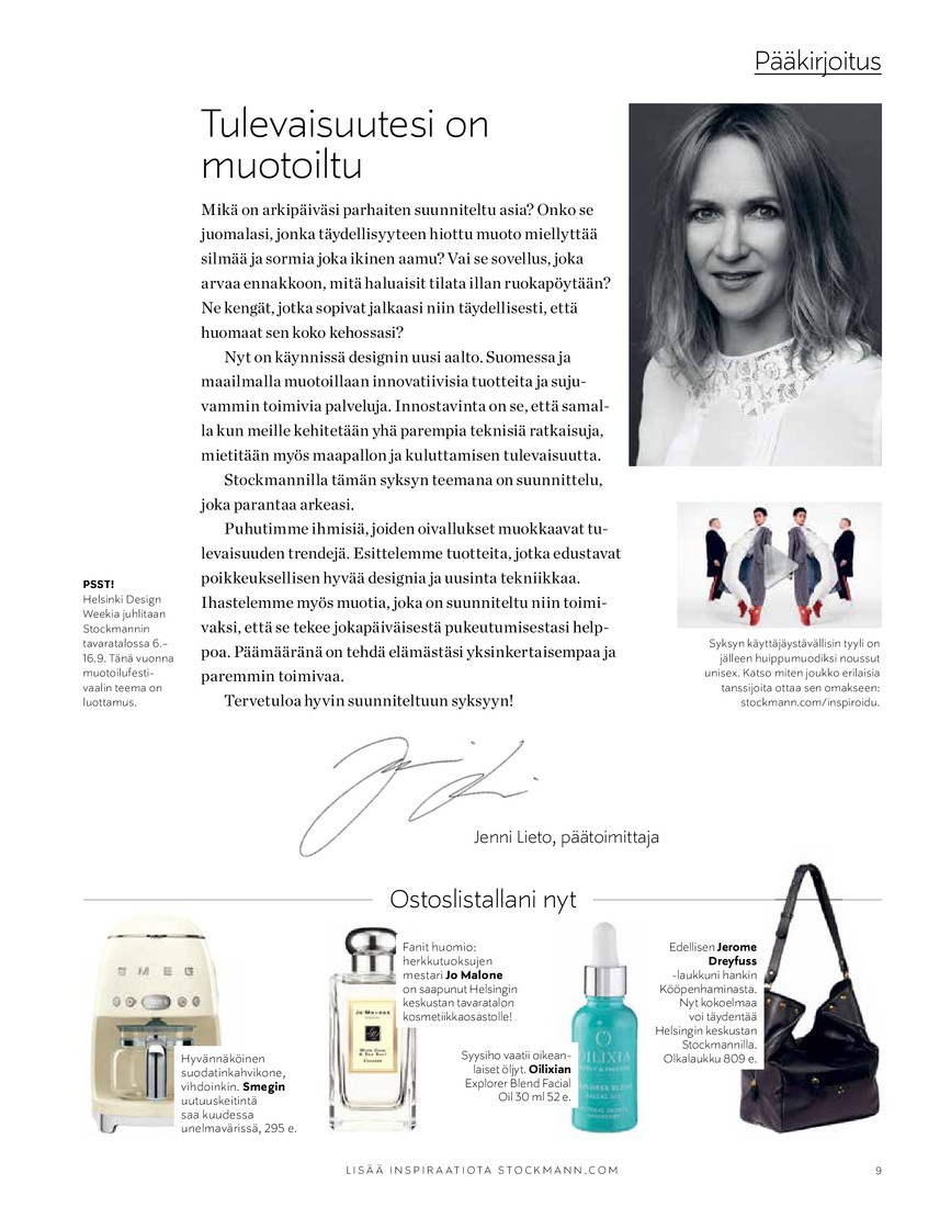 Stockmann Stockmann Magazine Syyskuu 2018 sivu 9
