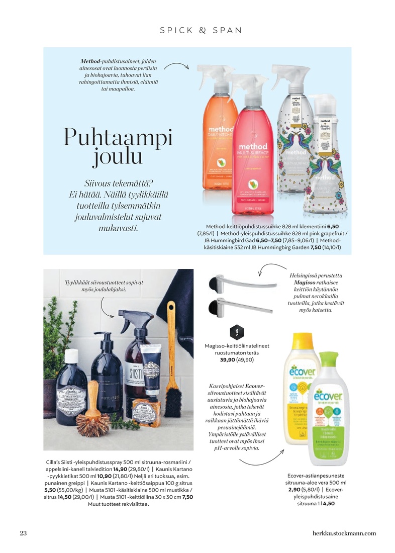Stockmann Herkkulehti Joulukuu Suomi sivu 23