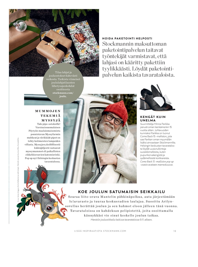 Stockmann Stockmann Magazine Xmas 2019 FI sivu 19