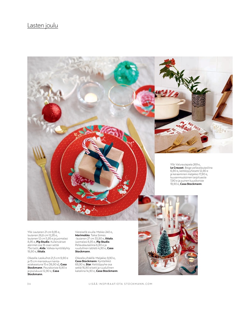 Stockmann Stockmann Magazine Xmas 2019 FI sivu 34