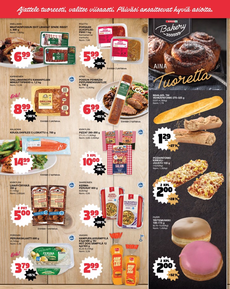 Tokmanni Eurospar Ruokasanomat vk 18 ke su sivu 2