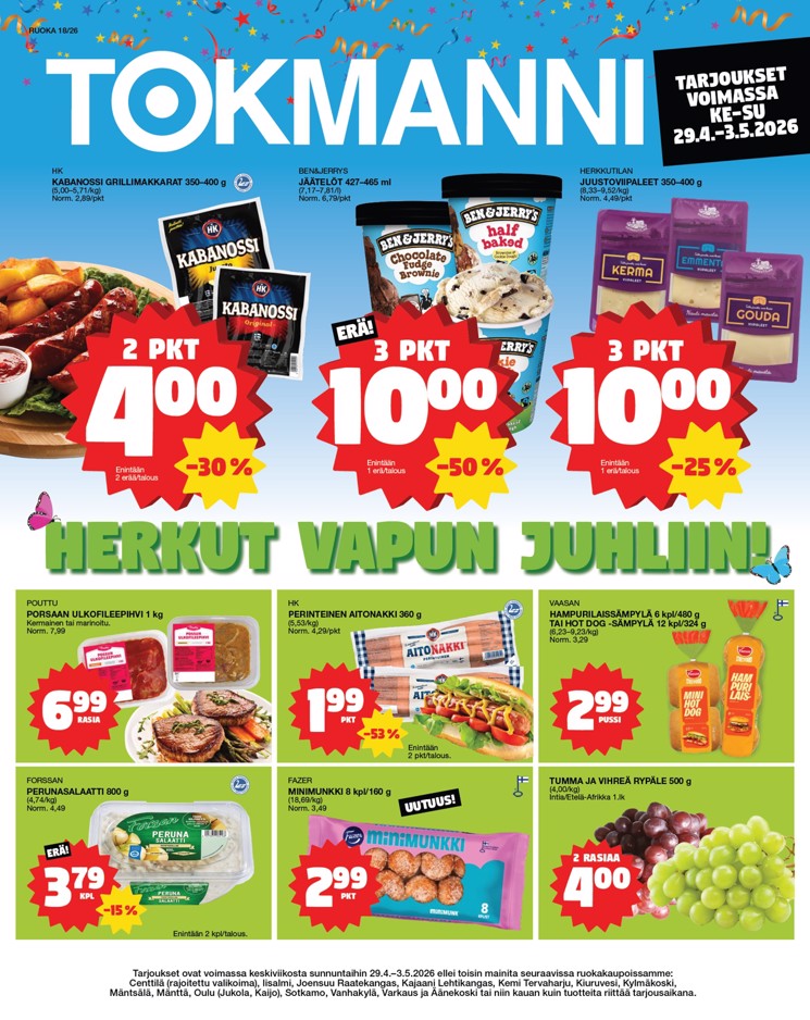 Tokmanni Ruokasanomat vk 18 ke su
