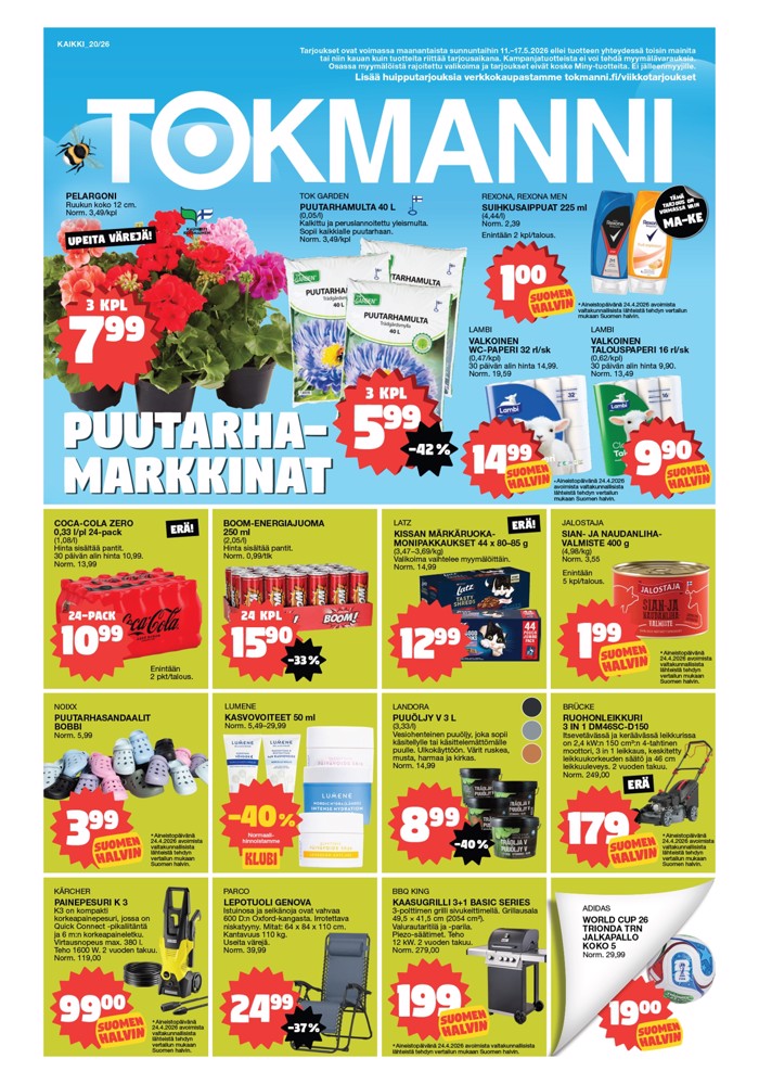 Tokmanni Lue Uusin Tarjoussanomat sivu 1