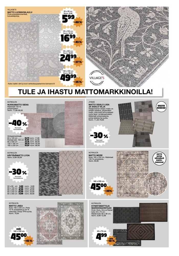 Tokmanni Lue Uusin Tarjoussanomat sivu 19