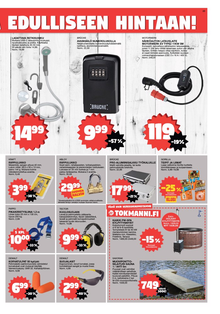 Tokmanni Lue Uusin Tarjoussanomat sivu 23