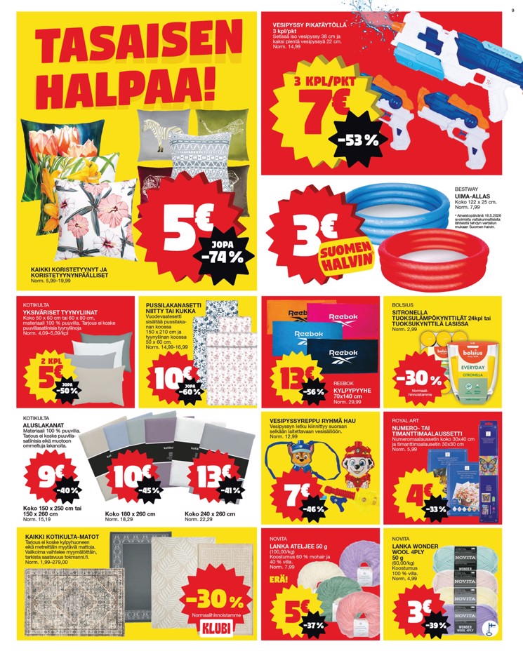 Tokmanni Lue Uusin Tarjoussanomat sivu 9