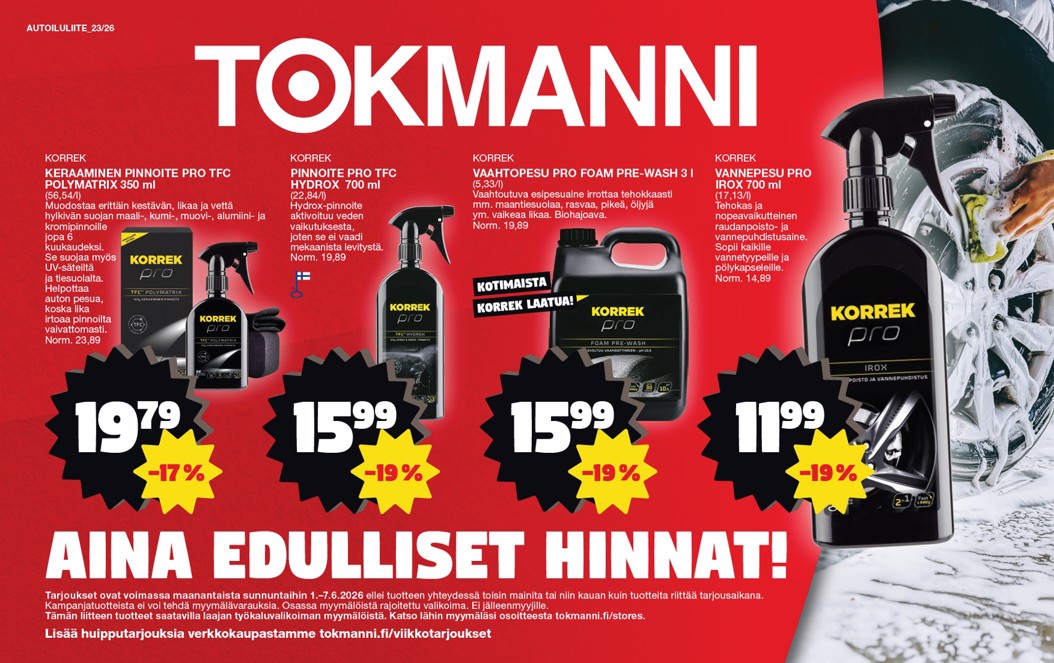 Tokmanni vk 23 Autoiluliite sivu 1