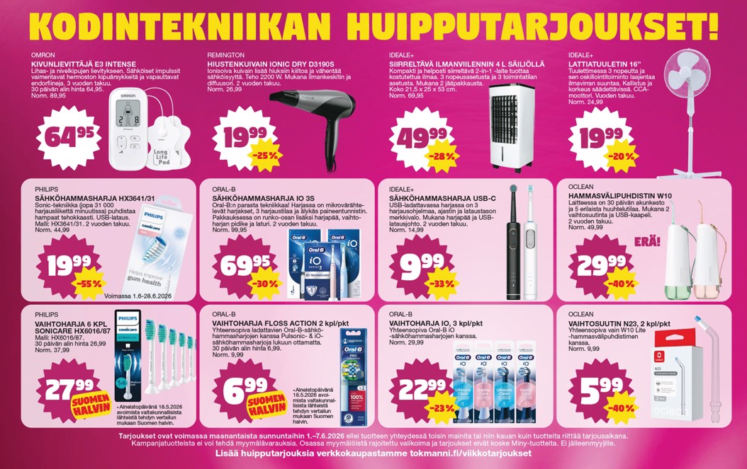 Tokmanni vk 23 Kodintekniikkaliite sivu 1